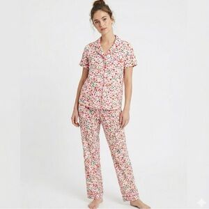 Kate Spade White Multicolor Floral Pajama Set